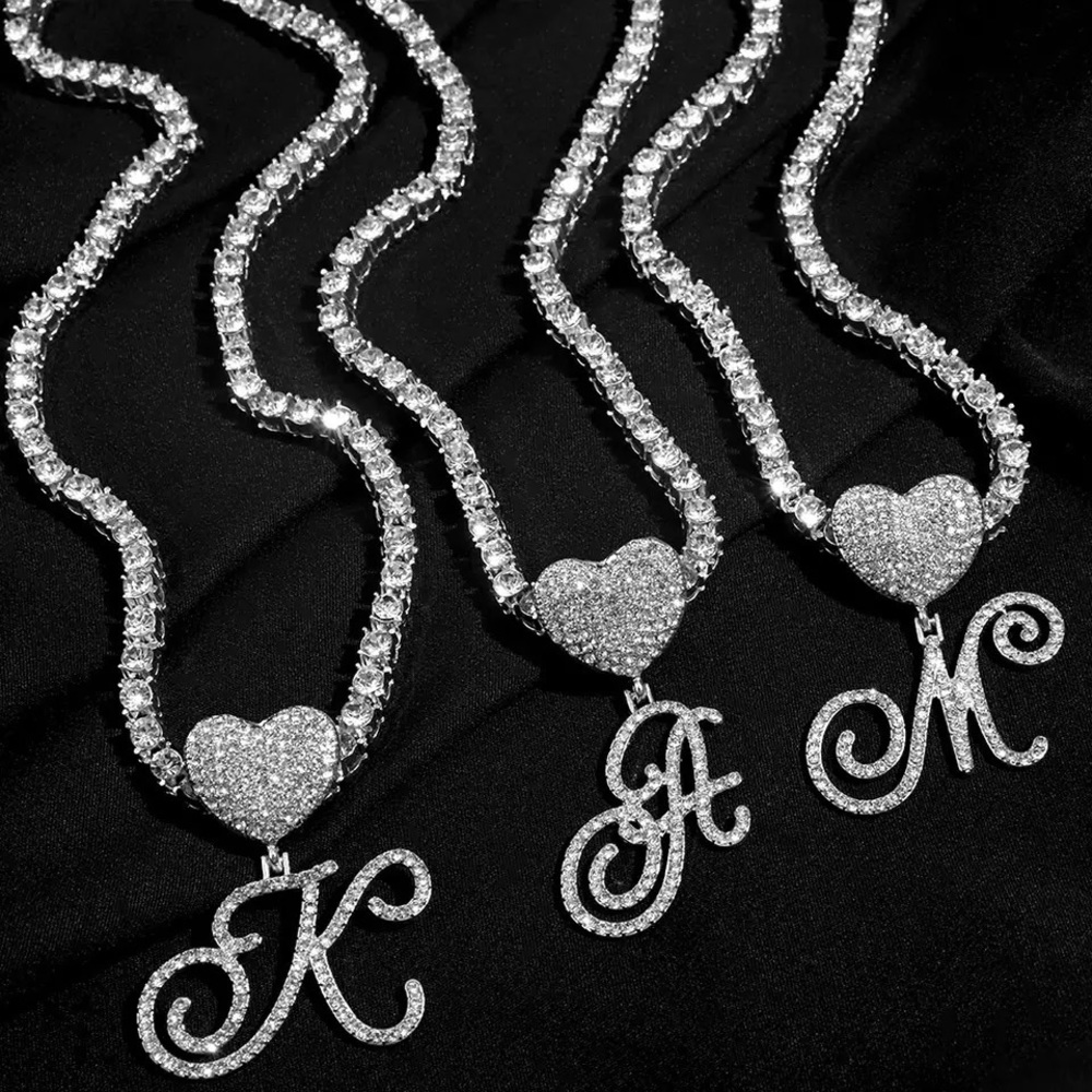 Letter initial necklace